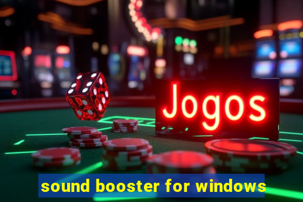 sound booster for windows